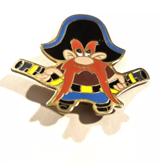 Yosemite Sam~Warner Bros~Looney Tunes Collectible~Enamel Brooch~1 1/2"~VTG 1979