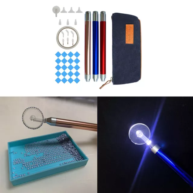 5D Diamant Malerei Punkt Bohrer Stift Beleuchtung Handwerk Werkzeuge Kit für