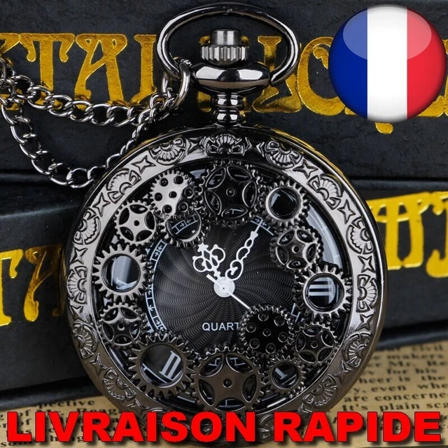 Montre de poche à Quartz Luffy pour Pirate,une pièce,pendentif