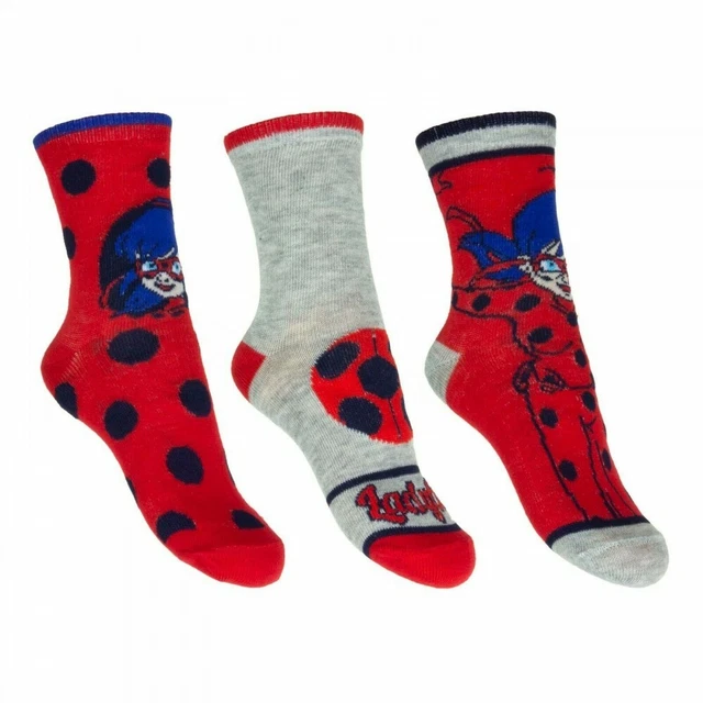 Set Miraculous Ladybug Prodigiosa 3 Calzini Ufficiale