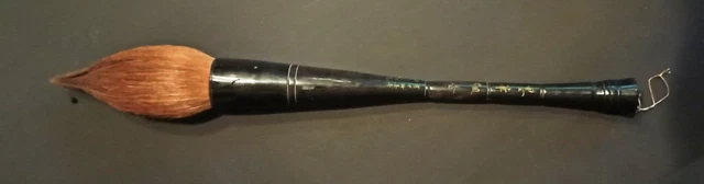Rarität Großer Chinesischer Kalligraphie-Pinsel Horn Echthaar 70 cm antik Kunst