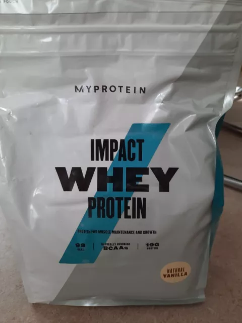1x MyProtein Impact Whey Protein Natürliche Vanille 2500g MHD 2024 NEU