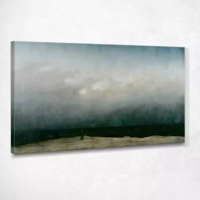 Moine au bord de la mer Caspar David Friedrich tableau CD7