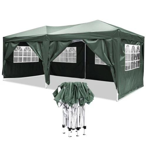 Klapp Faltpavillon Partyzelt Pavillon Wasserdicht Gartenpavillon Zelt 3x3m/3x6m