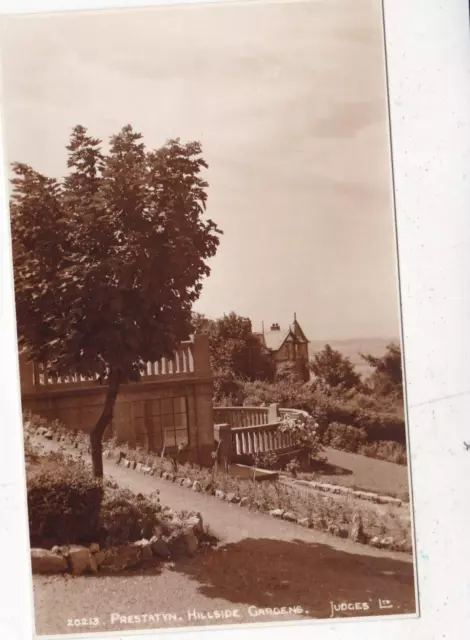 Prestatyn Hillside Gardens Flintshire Postcard unused VGC