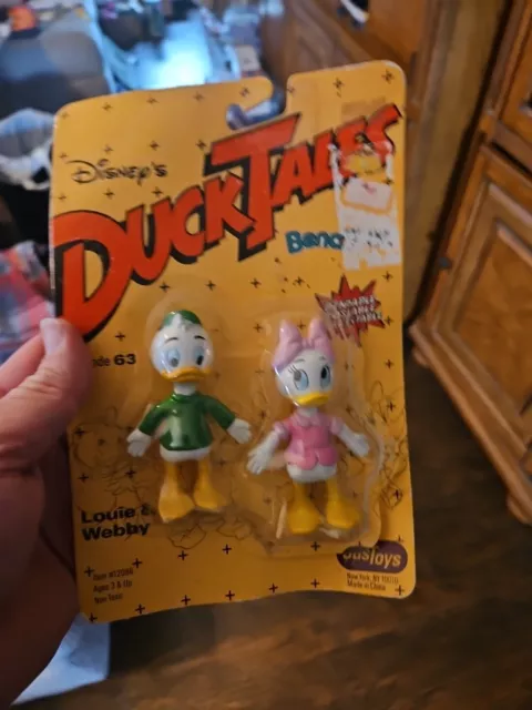 Disney’s Duck Tales Bend-Ems Louie And Webby Justoys Episode 63 New