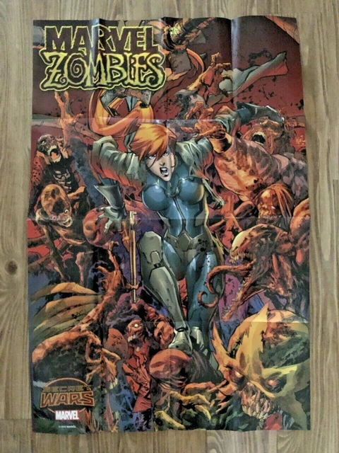 Marvel Zombies Secret Wars Promo Poster 2015 Marvel Comics 24x36 NEVER USED