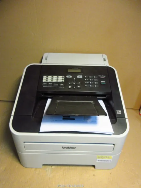 Brother FAX-2840 A4 Mono B/W Laser Fax Machine 4808 PRINTS - TESTED OK + TONER