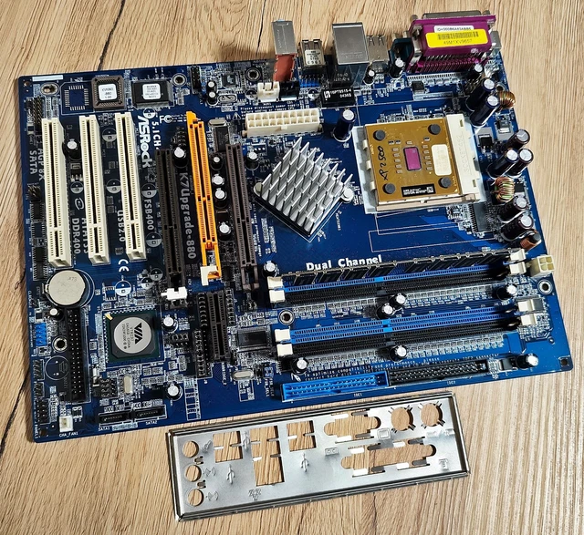 ASROCK K7UPGRADE-880 SOCKET A 462 DDR1 Motherboard + AMD Athlon XP 2500 ...