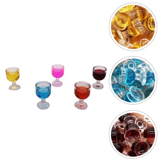 5 Pcs Ornamnet Verre À Vin De Maison Poupée Verres Cocktail