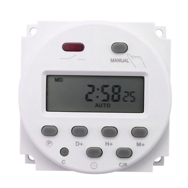 1X( LCD Digital Control  Programmable Timer DC 12V 16A Time Relay Switch L7K9)