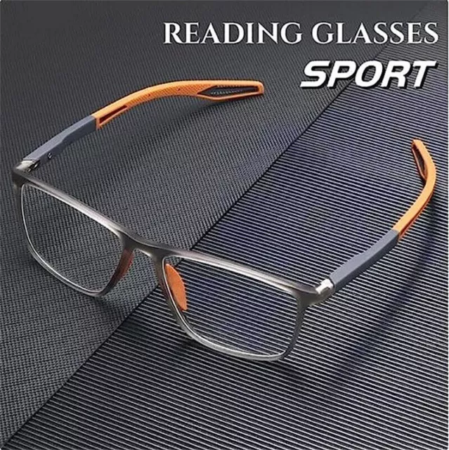 NEW Men's Sports Ultra-Light Reading Glasses,Anti-Blue Light Presbyopic Glasses