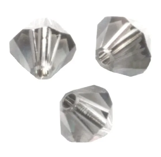 20 Perles Toupies 4mm  cristal Swarovski - SHADOW CRYSTAL SATIN