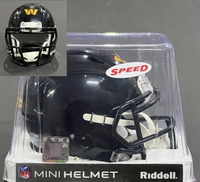 Washington Commanders 2022 Black Alternate Riddell NFL Speed Mini Helmet