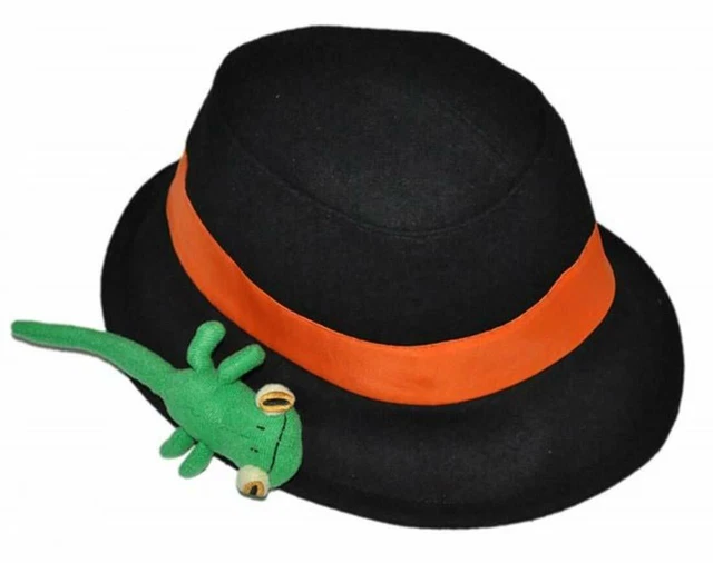 Mini chapeau haut de forme rouge pailleté