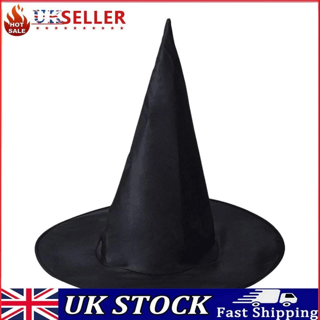 LED Light Up Floating Witch Hats All Black main image 1