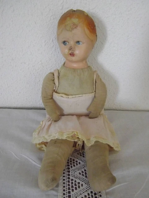 Poupee Ancenne Tssu Bourre Palle | Poupées ancennes, Culotte coton