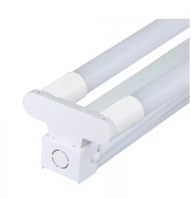 Batten Fitting Fixture T8 LED Compatible 2FT 4FT 5FT 6FT Single/Twin With Tube 3
