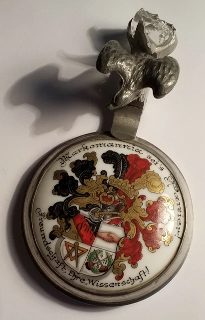 TNV Markomannia Berlin - 1926 - Porzellan-Deckel - Wappen / Studentika