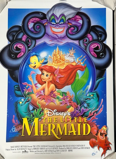 THE LITTLE MERMAID 1997 Re Release Original Aus Cinema Onesheet Movie ...