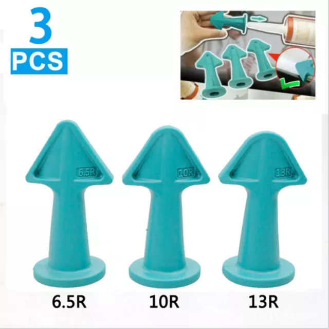 3Pcs/Set Silicone Caulking Finisher Nozzle Spatulas Filler Spreader Caulk Tool 2