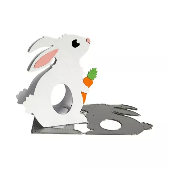 Easter Rabbit Box Metal Cutting Dies DIY Craft Carbon Steel Embossing Template