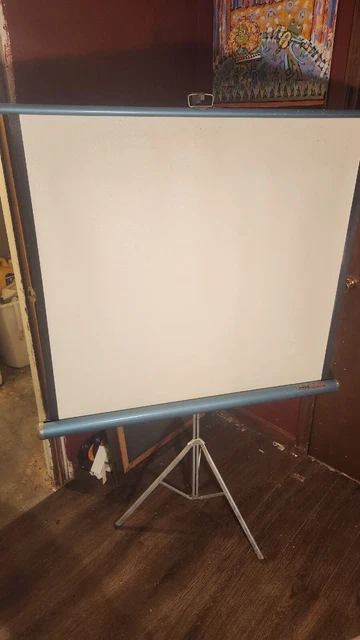 Vintage Radiant Movie Projector Screen with Original Box