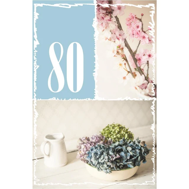 WHITE COTTON CARDS 70. Geburtstagskarte – Mit Löwenzahn, Strass & Glitzer, Handgemacht