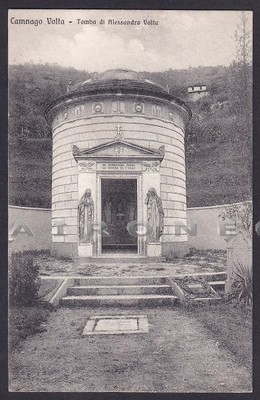TOMBA di ALESSANDRO VOLTA Cartolina COMO CITTÀ 96 CAMNAGO VOLTA 