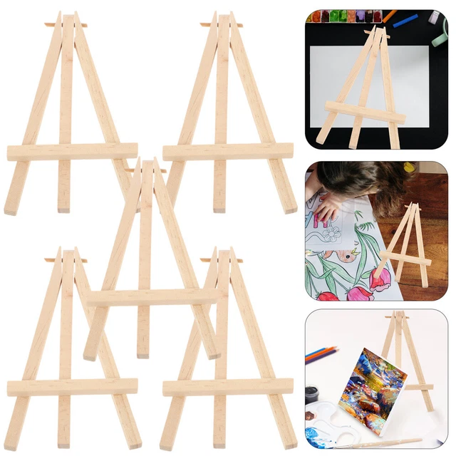5 piezas soporte para cartas caballete de madera soporte para mesa niño