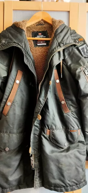 Superdry Mens Rookie Aviator Parka Jacket - small