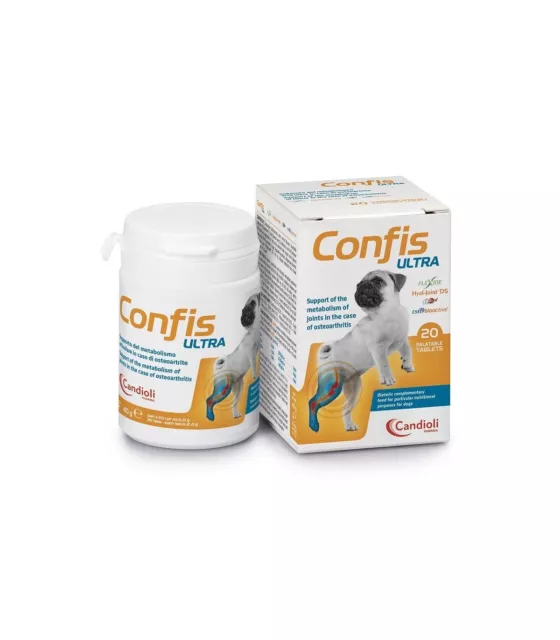 Candioli Confis Ultra 20/40/80/240 Integratore Contro l'osteoartrite nei Cani 2