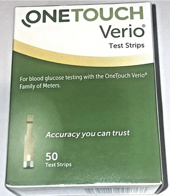 50 ONE TOUCH VERIO Blood Glucose Test Strips Expire 07312024 15.00