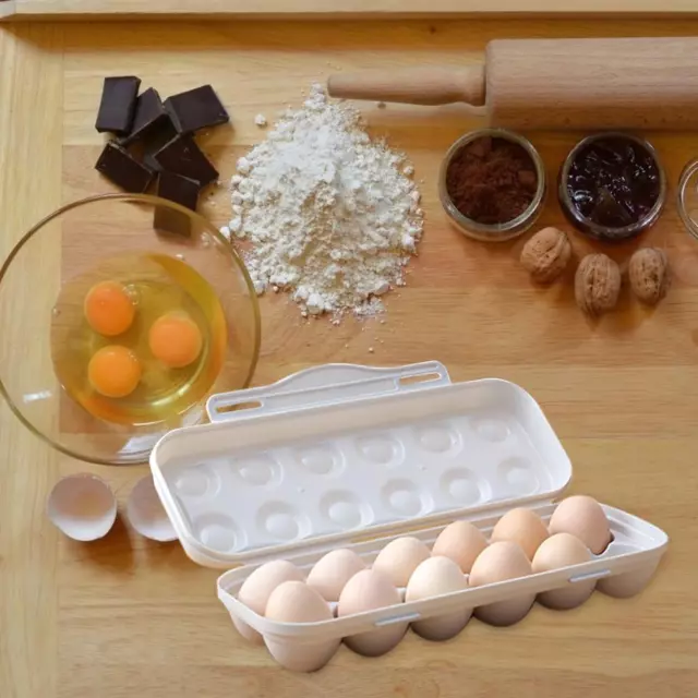 Portauova casa scatola portaoggetti cucina frigorifero contenitore organizer (G