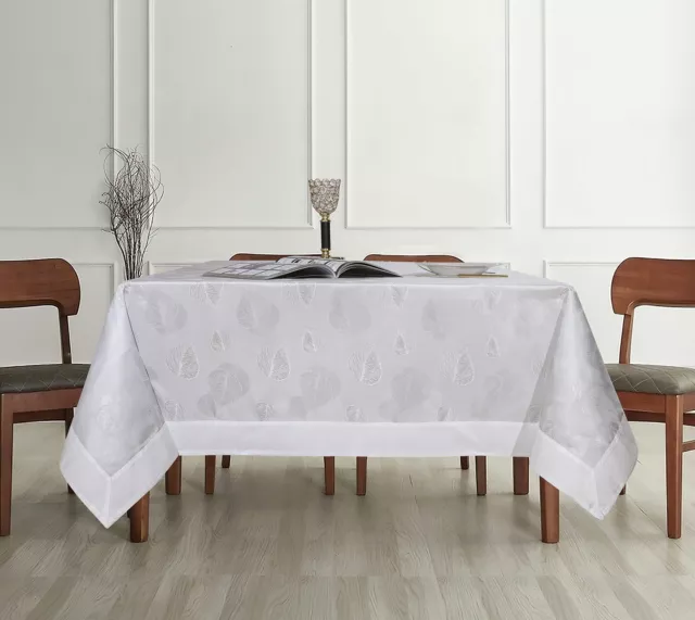 Nappe de table antitaches rectangulaire 160x220 nappe de cuisine en jacquard