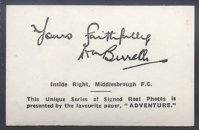 Thomson (Dc) - Fussball Signierte Echte Fotos (Englisch Mf22) 1923 - Middlesbrough 2