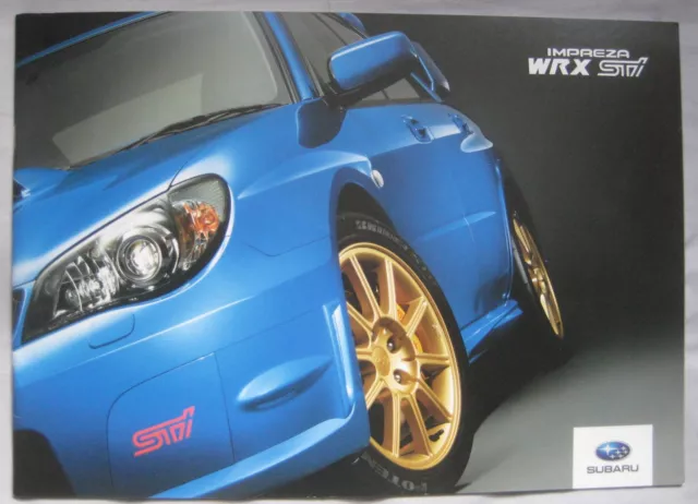 2006 Subaru Impreza WRX STI Brochure Pub.No. SIB024