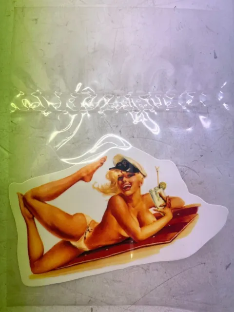 Lambretta Vespa 50’s Pin Up Sticker Waterslide Legshields cocktail girl