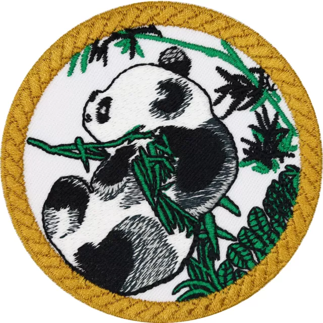 Toppa panda stiratore bambini stiratore amici della natura immagine con stiratura 75 x 75 mm