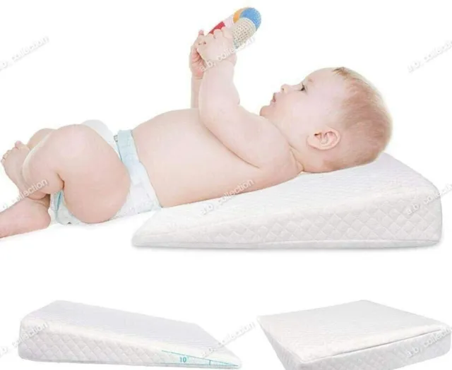 Baby Wedge Pillow Anti Reflux Colic Elevate Cushion Pram Crib Cot Bed Sleep