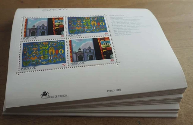 1993 Portugal; 100 Blocks Kunst, Bl. 93, postfrisch/MNH, ME 1000,-