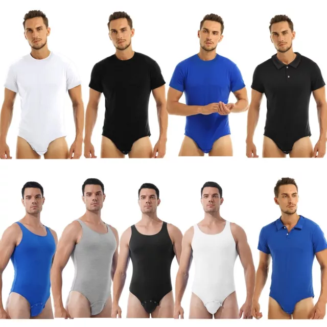 Plus Body Homme T-Shirts de Sport Maillots de Corps Une Pièce Barboteuse Pyjamas