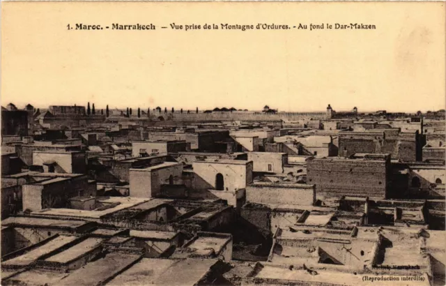 CPA AK Marrakech - Vue prise de la Montage d'Ordures MAROC (963651)