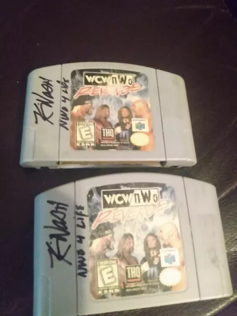 Signed Kevin Nash WCW vs NWO Revenge Nintendo 64 N64  inscribed nwo4life COA