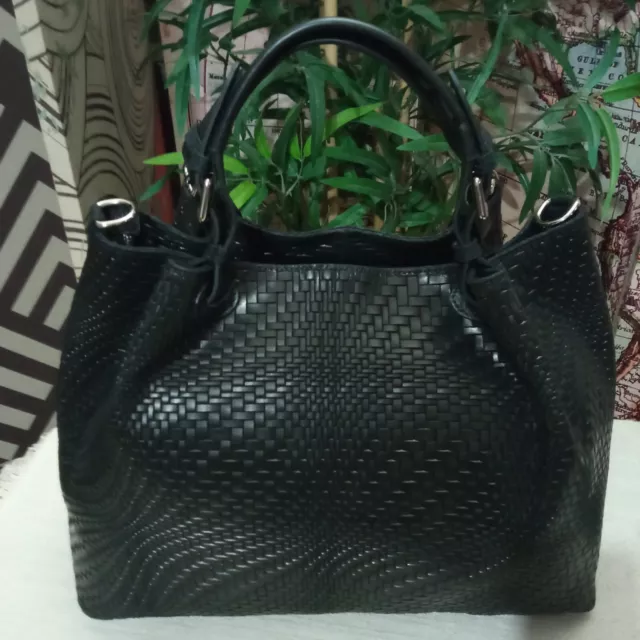Chicca Borse Handbag Bauletto Borsa a Mano da Donna con Tracolla in Vera  Pelle Made in Italy 30x23x18 Cm : : Moda