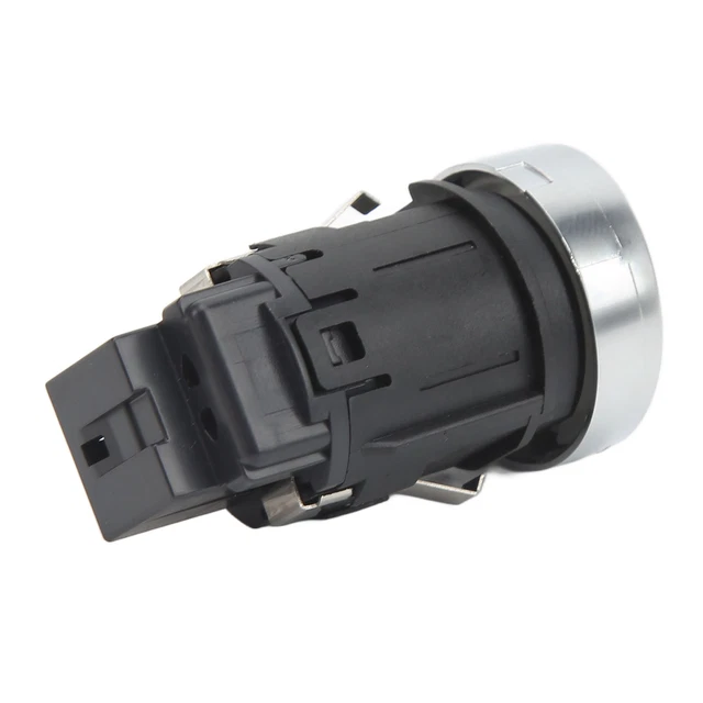 Bouton Start/Stop Moteur Pour Golf 7 MK7, E-Golf, T-Roc | Remplacement 5G1959839A | Design Gris, ABS