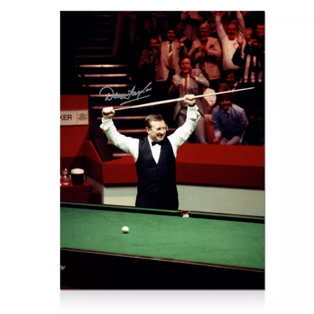 Photo de billard signée par Dennis Taylor