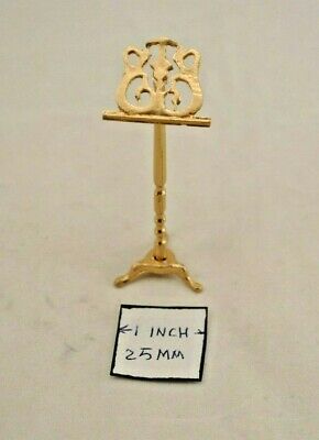Music Stand / "Brass" - 1/12 scale dollhouse metal miniature  ISL2476.2