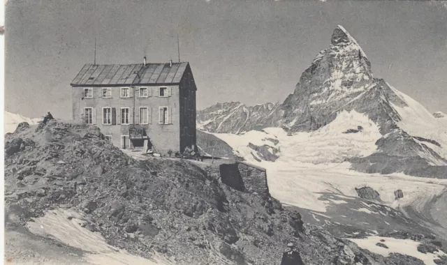 SWITZERLAND (Z697) 1907 postcard  GORNERGRAT HOTEL MATTERHORN  stamped to ITALY