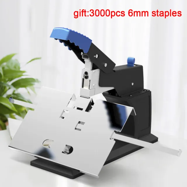 A3 Manual Flat Saddle Stitching Dual Stapler Binder Book Binding Machine 6.5mm